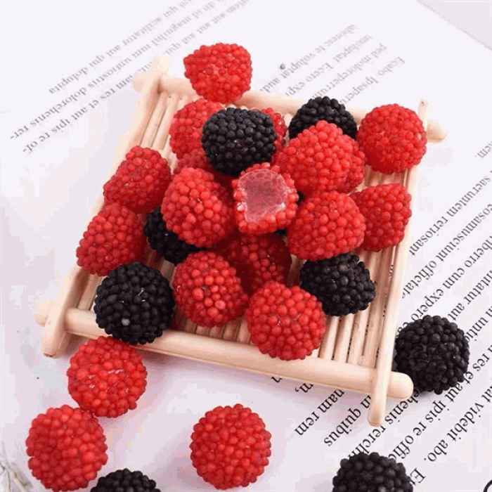 Kẹo Dẻo Mâm Xôi Đỏ Đen ( 1 Bịch - 1kg )