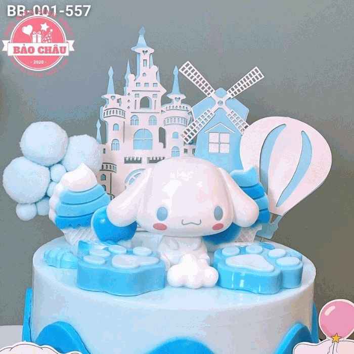 Mô hình cinnamoroll siêu dễ thương trang trí bánh kem cho bé - phụ kiện sinh nhật