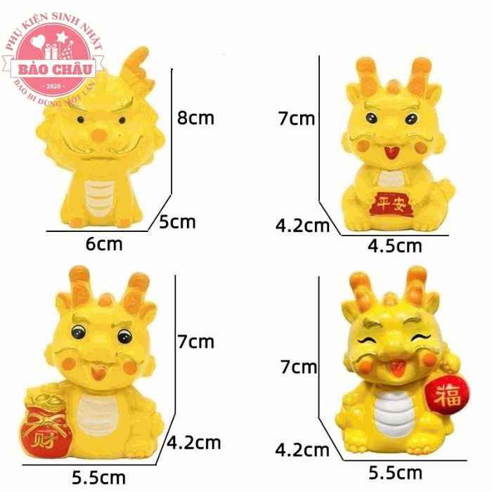 RẺ VÔ ĐỊCH - Tượng Rồng - Trang trí bánh sinh nhật, bánh kem Giỏ Qùa