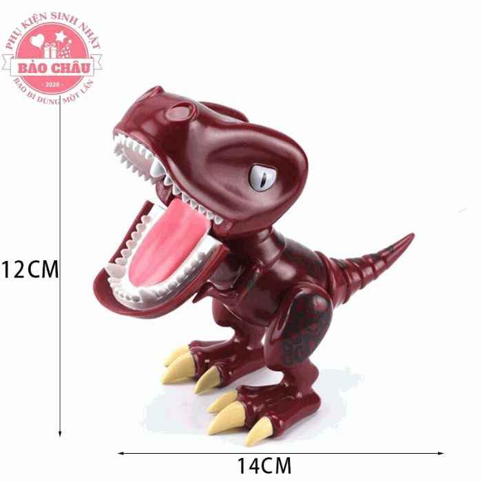 Khủng Long Bạo Chúa Đỏ - Phụ Kiện Trang Trí Bánh Kem
