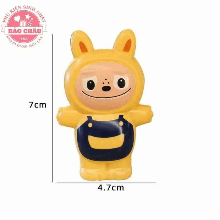 Bé LABUBU Vàng trang trí bánh sinh nhật, bé Labubu nước trang trí bánh kem 5.0