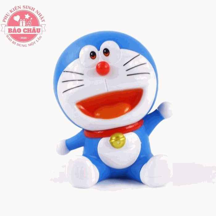 Doremon đại ngồi nhựa Phụ Kiện Trang trí bánh kem bánh sinh nhật