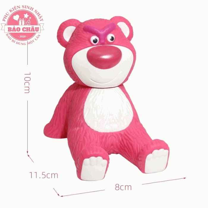 Gấu dâu Losto (cỡ đại) Mẫu trang trí bánh kem - Phụ kiện bánh kem