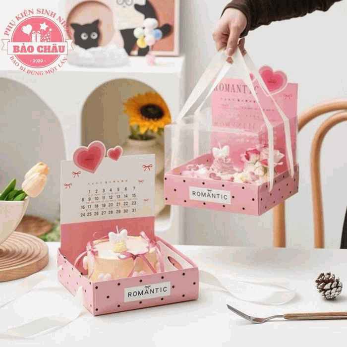 Hộp RaMen Trái Tim Cực xinh - Phụ Kiện Trang Trí Bánh Kem