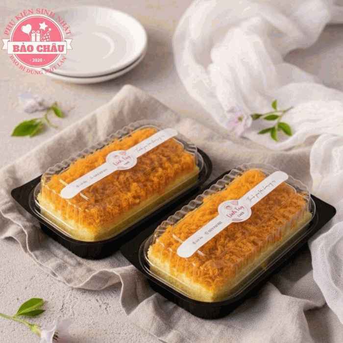 50 Hộp Nhựa Đế Đen Đựng Thực Phẩm - Hộp Đế Đen HT17 1 Ngăn Đựng Cơm Chiên, Bánh Ngọt, Xôi, Rau Câu - HT17