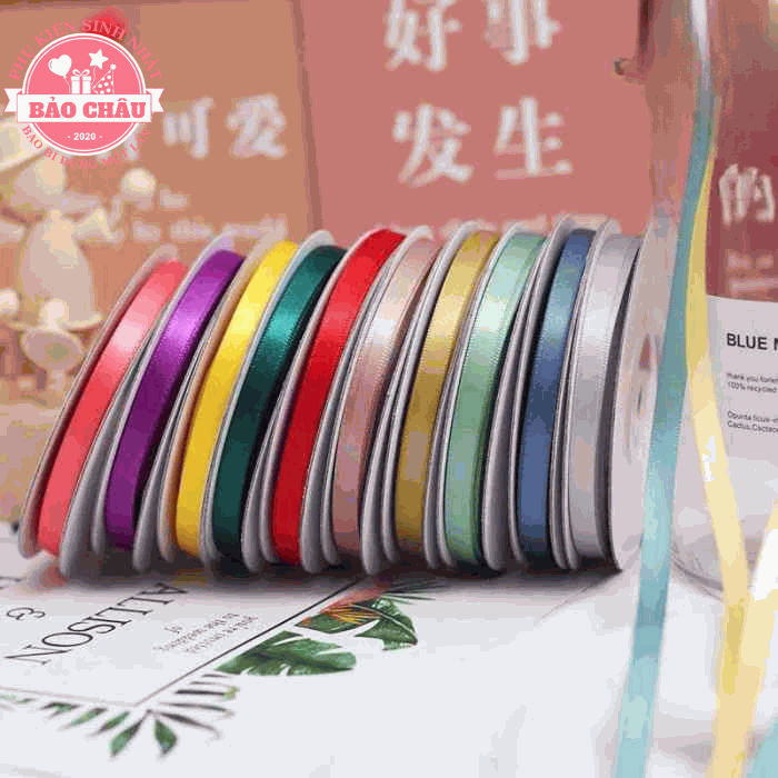 Ruy Băng 0.6 cm - Phụ Kiện Trang Trí Bánh Kem