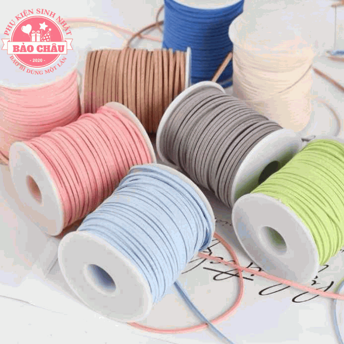 Ruy băng xốp, ruy băng da lộn sợi nhỏ cột nơ trang trí hoa, hộp quà