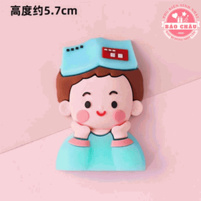 Silicon Em Bé Đội Sách - Trang trí bánh sinh nhật, bánh kem