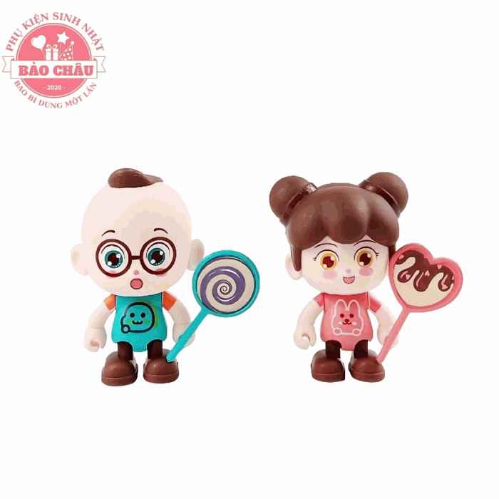 Em Bé Kẹo Mút - Phụ Kiện Trang Trí Bánh Kem